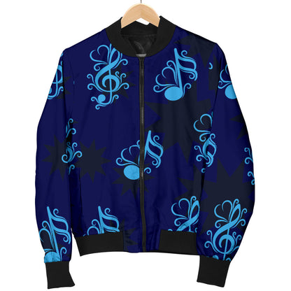 Music note Pattern Print Design A04 Men Bomber Jacket