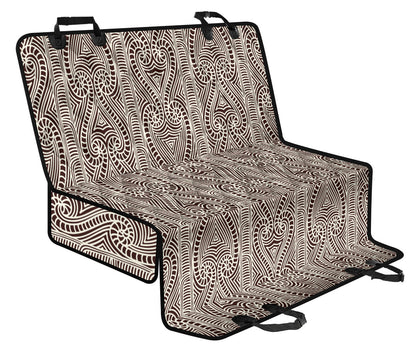 Maori Pattern Print Design 04 Rear Dog Car Seat Cover Hammock