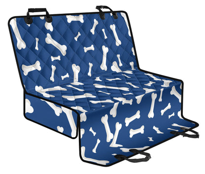 Dog Bone Pattern Print Design 03 Rear Dog Car Seat Cover Hammock