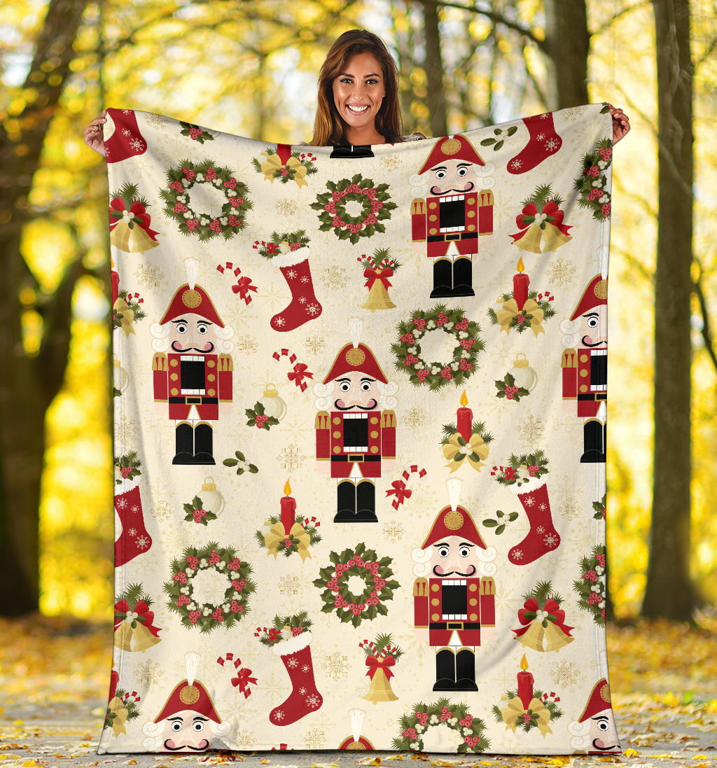 Nutcracker Pattern Print Design A01 Premium Blanket