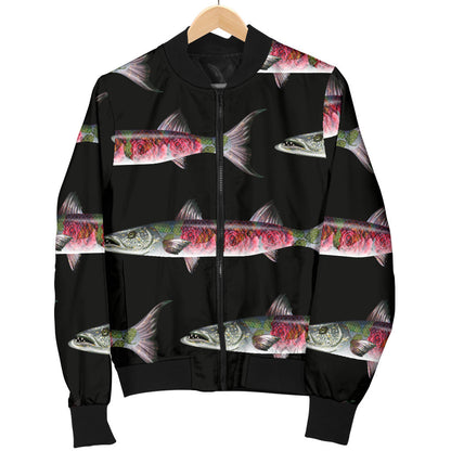 Barracuda Pattern Print Design 02 Men Bomber Jacket
