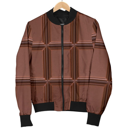 Chocolate Pattern Print Design 03 Men Bomber Jacket