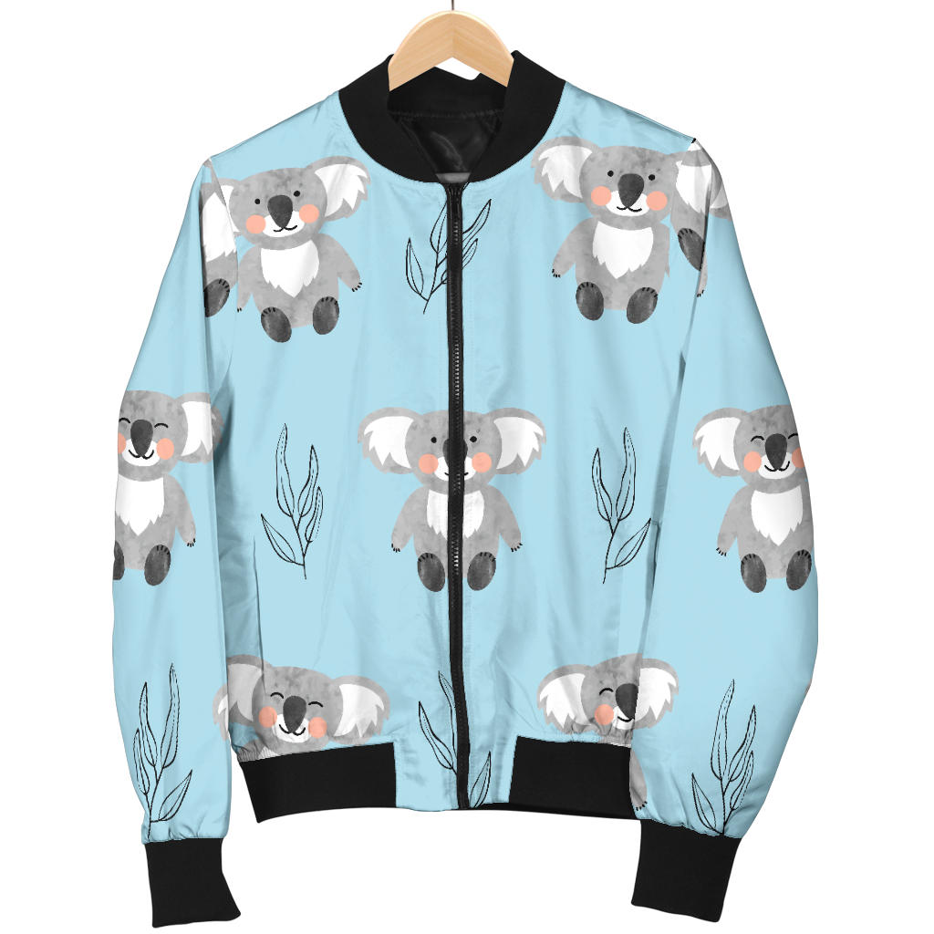 Koala Pattern Print Design 01 Men Bomber Jacket