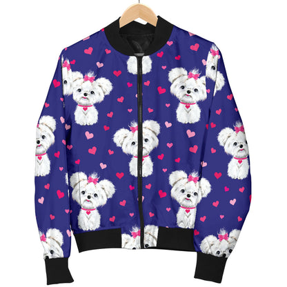 Maltese Pattern Print Design 02 Men Bomber Jacket