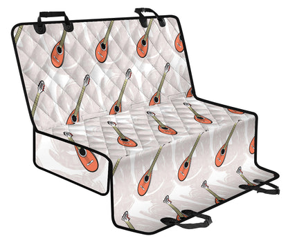 Mandolin Pattern Print Design 03 Rear Dog Car Seat Cover Hammock