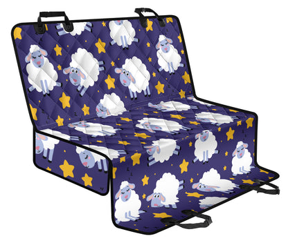 Sheep Pattern Print Design 03 Rear Dog Car Seat Cover Hammock