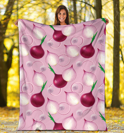Onion Pattern Print Design A01 Premium Blanket
