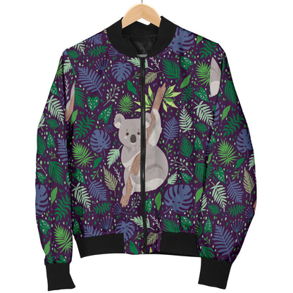 Koala Pattern Print Design 06 Men Bomber Jacket