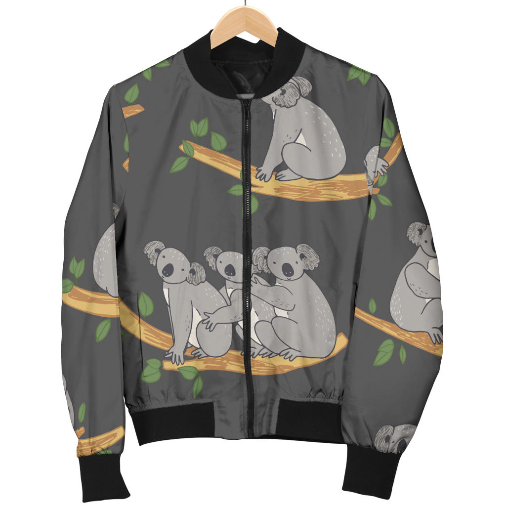 Koala Pattern Print Design 07 Men Bomber Jacket