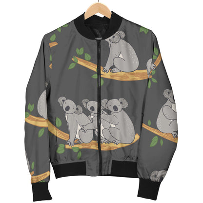 Koala Pattern Print Design 07 Men Bomber Jacket