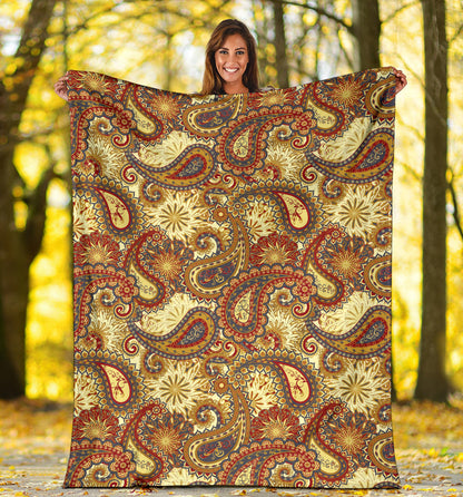 Boho Pattern Print Design 08 Premium Blanket