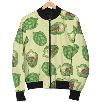 Artichoke Pattern Print Design 03 Men Bomber Jacket
