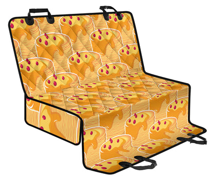 Pancake Pattern Print Design A04 Rear Dog Car Seat Cover Hammock