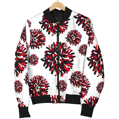 Cheerleader Pattern Print Design 01 Men Bomber Jacket