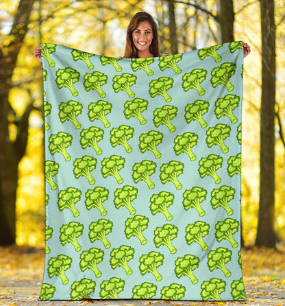 Broccoli Pattern Print Design 02 Premium Blanket