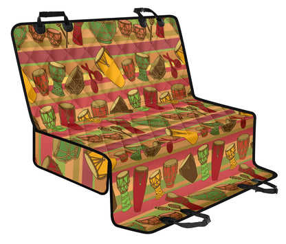Percussion Pattern Print Design 01 Rear Dog Car Seat Cover Hammock