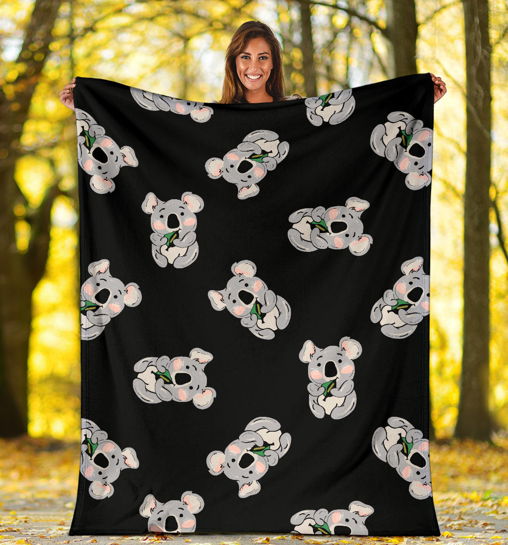 Koala Pattern Print Design 05 Premium Blanket
