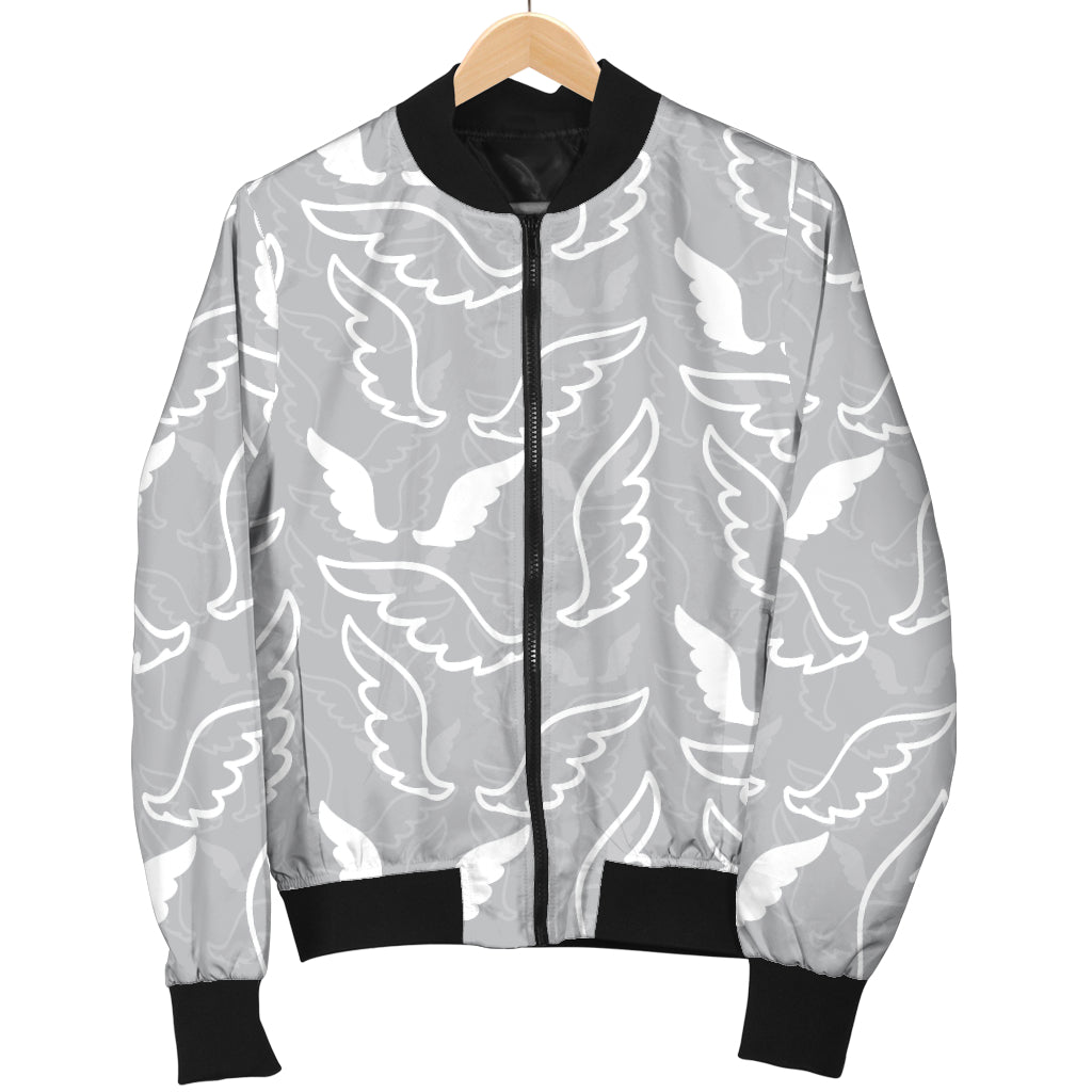 Angel Wings Pattern Print Design 01 Men Bomber Jacket