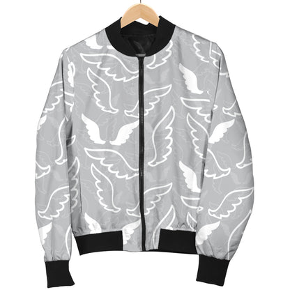 Angel Wings Pattern Print Design 01 Men Bomber Jacket