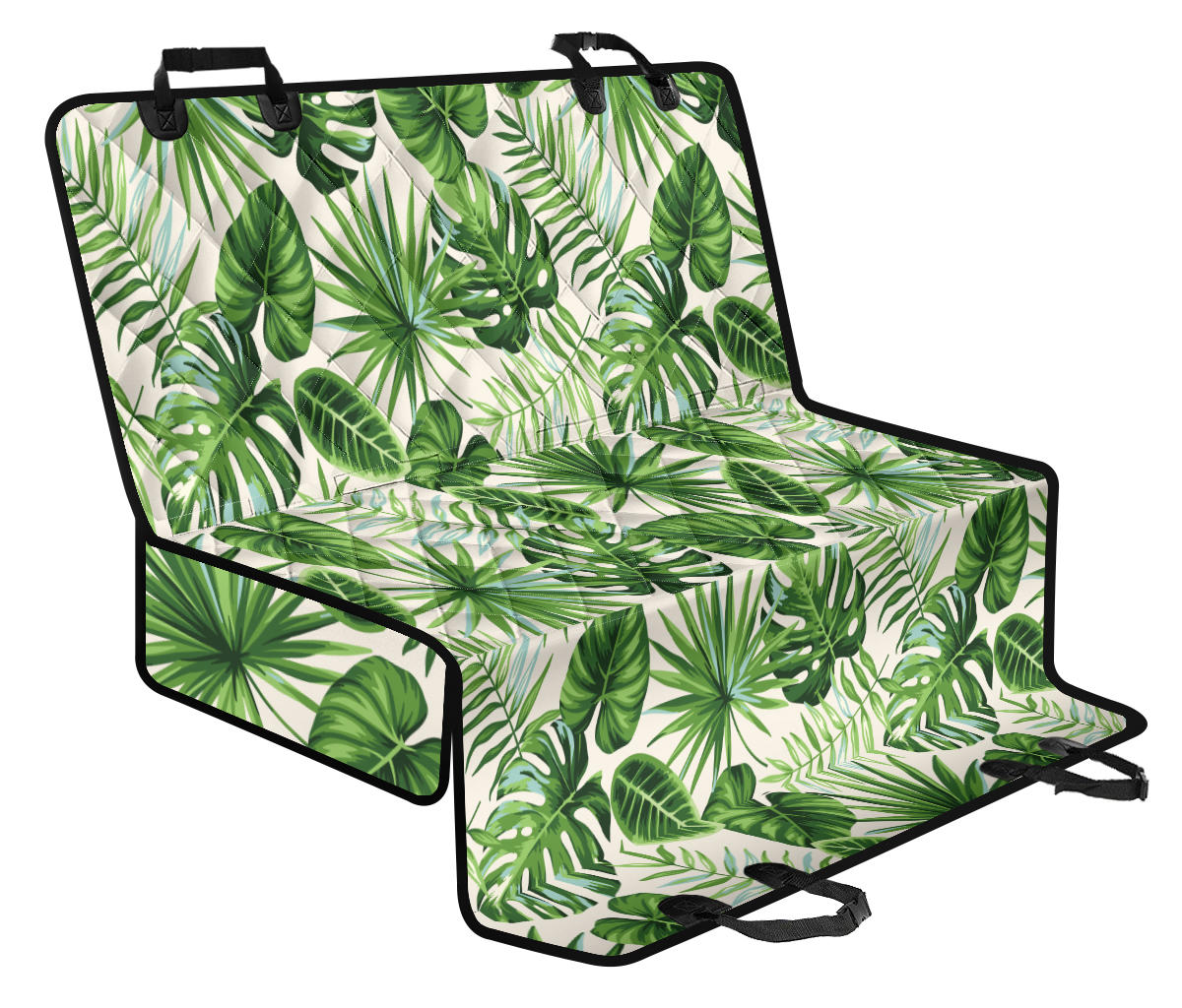 Palm Leaf Pattern Print Design A01 Rear Dog Car Seat Cover Hammock