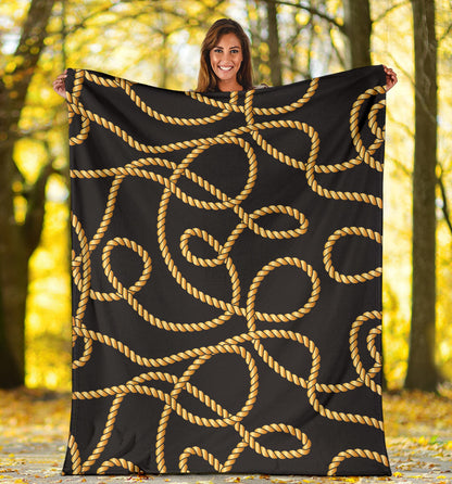 Rope Pattern Print Design A04 Premium Blanket