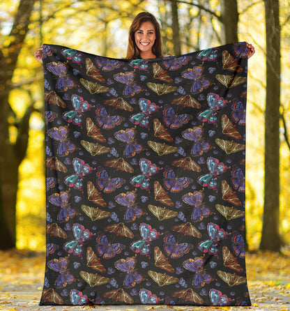 Butterfly Pattern Print Design 013 Premium Blanket