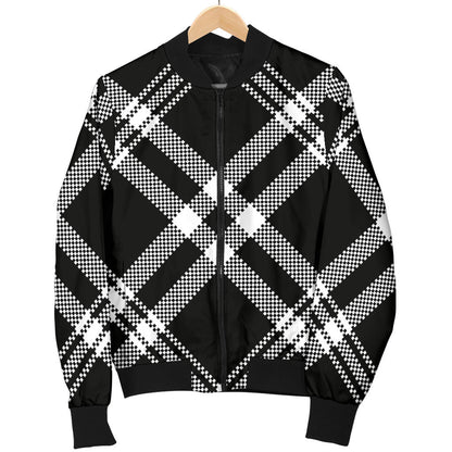 Madras Pattern Print Design 03 Men Bomber Jacket
