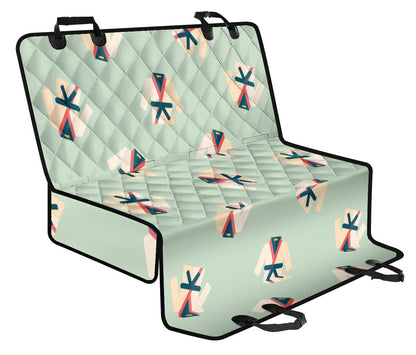 Karate Pattern Print Design 02 Rear Dog Car Seat Cover Hammock