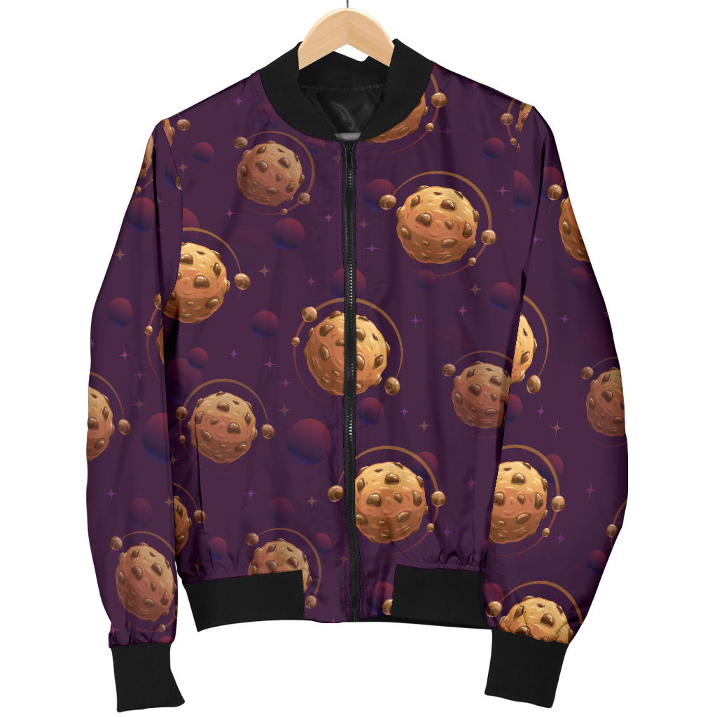Cookie Pattern Print Design 03 Men Bomber Jacket