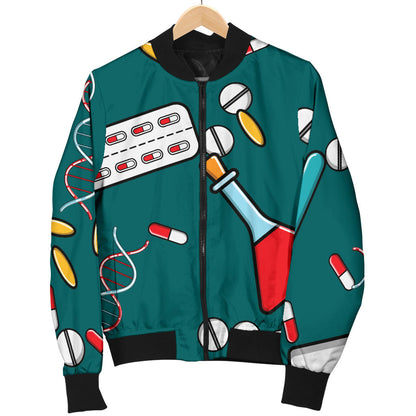 Nurse Pattern Print Design A05 Men Bomber Jacket