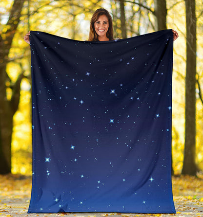 Night sky Pattern Print Design A01 Premium Blanket