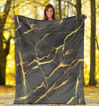 Marble Pattern Print Design 02 Premium Blanket