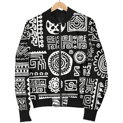 Polynesian Pattern Print Design A02 Men Bomber Jacket