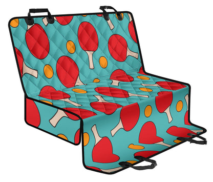 Ping Pong Pattern Print Design A01 Rear Dog Car Seat Cover Hammock