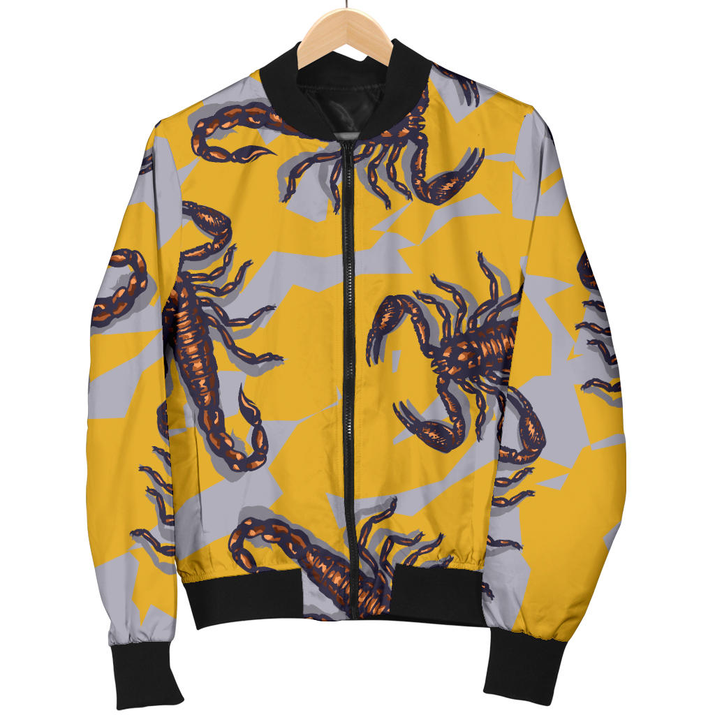 Scorpion Pattern Print Design 01 Men Bomber Jacket