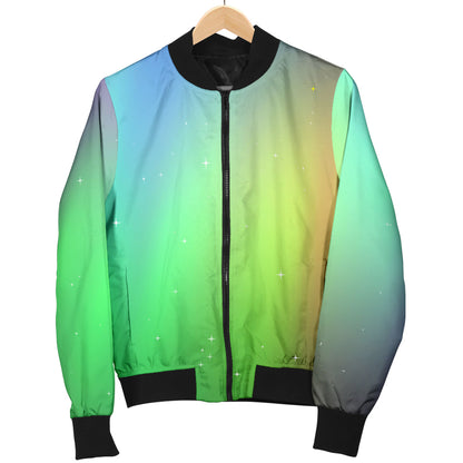 Aurora Borealis Pattern Print Design 03 Men Bomber Jacket