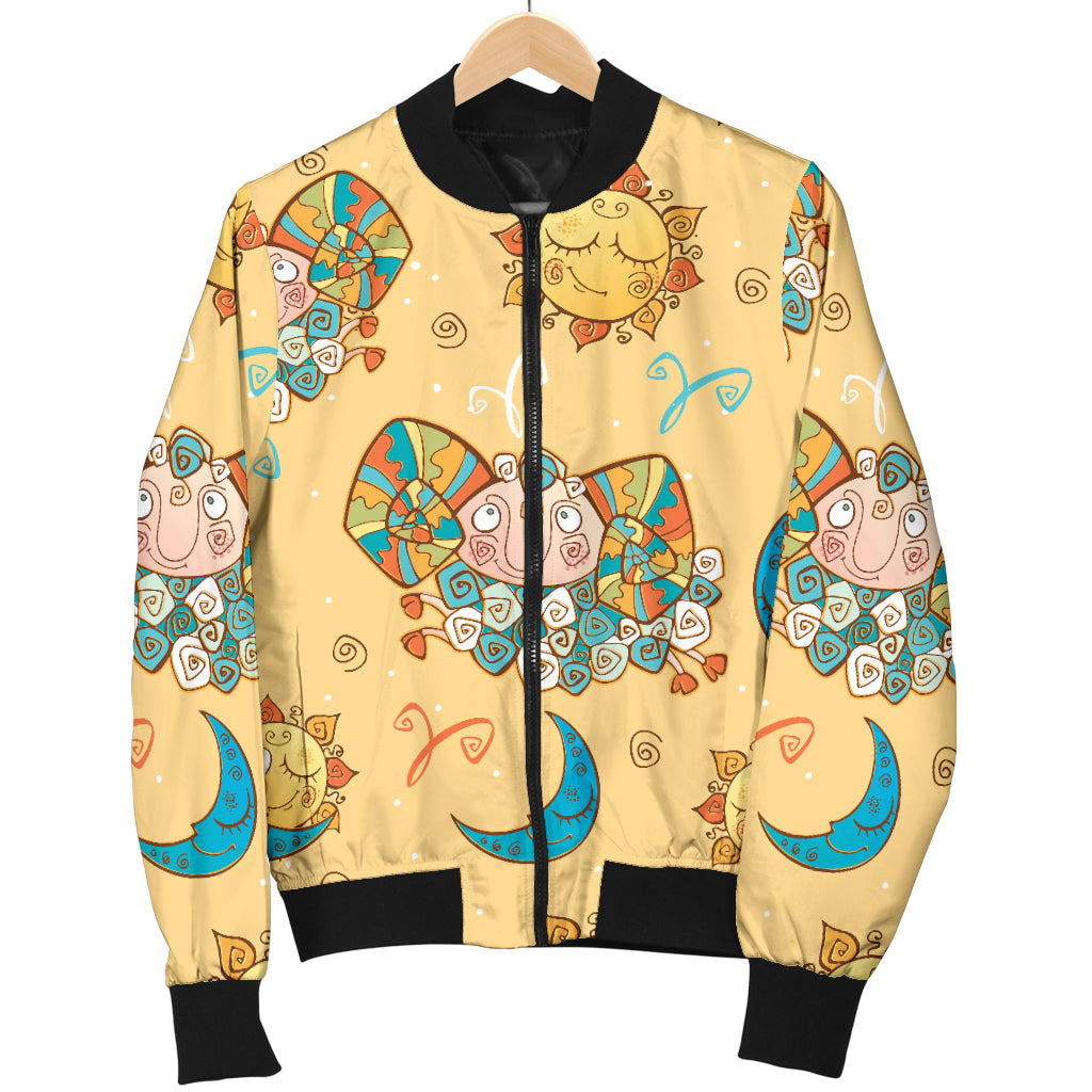 Aries Zodiac Pattern Print Design 03 Men Bomber Jacket