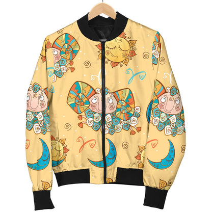 Aries Zodiac Pattern Print Design 03 Men Bomber Jacket