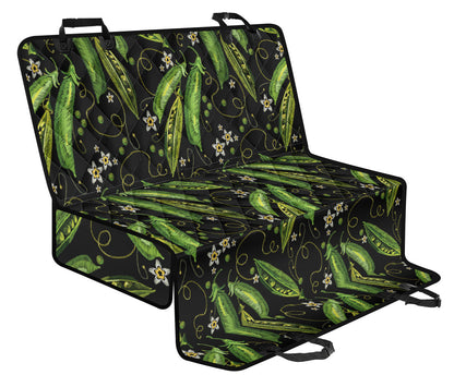 Peas Pattern Print Design A02 Rear Dog Car Seat Cover Hammock