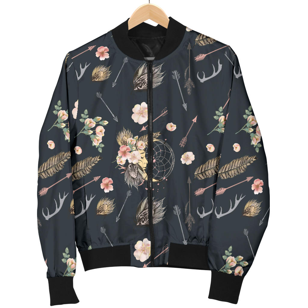 Bohemian Pattern Print Design 09 Men Bomber Jacket