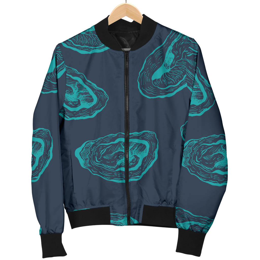 Oyster Pattern Print Design 01 Men Bomber Jacket