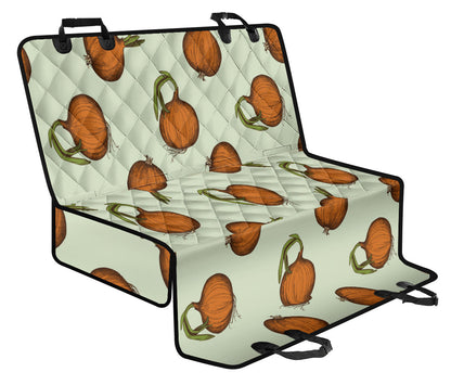 Onion Pattern Print Design A05 Rear Dog Car Seat Cover Hammock