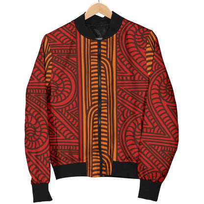 Maori Pattern Print Design 05 Men Bomber Jacket