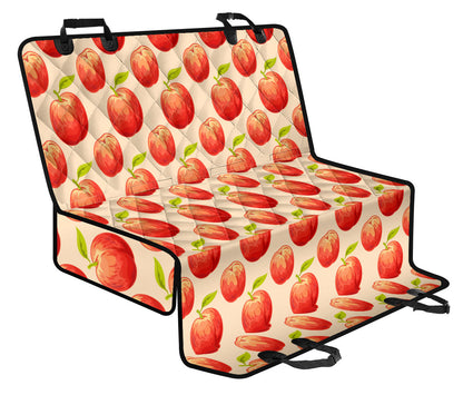 Peach Pattern Print Design A03 Rear Dog Car Seat Cover Hammock