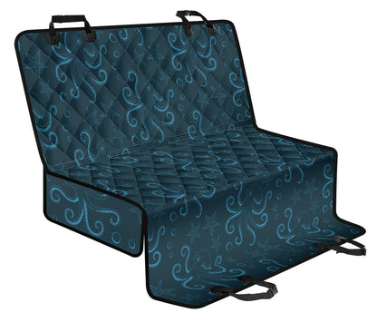 Octopus Pattern Print Design A05 Rear Dog Car Seat Cover Hammock