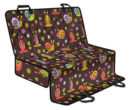 Snail Pattern Print Design 01 Rear Dog Car Seat Cover Hammock