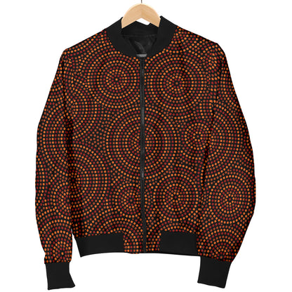 Aboriginal Pattern Print Design 02 Men Bomber Jacket