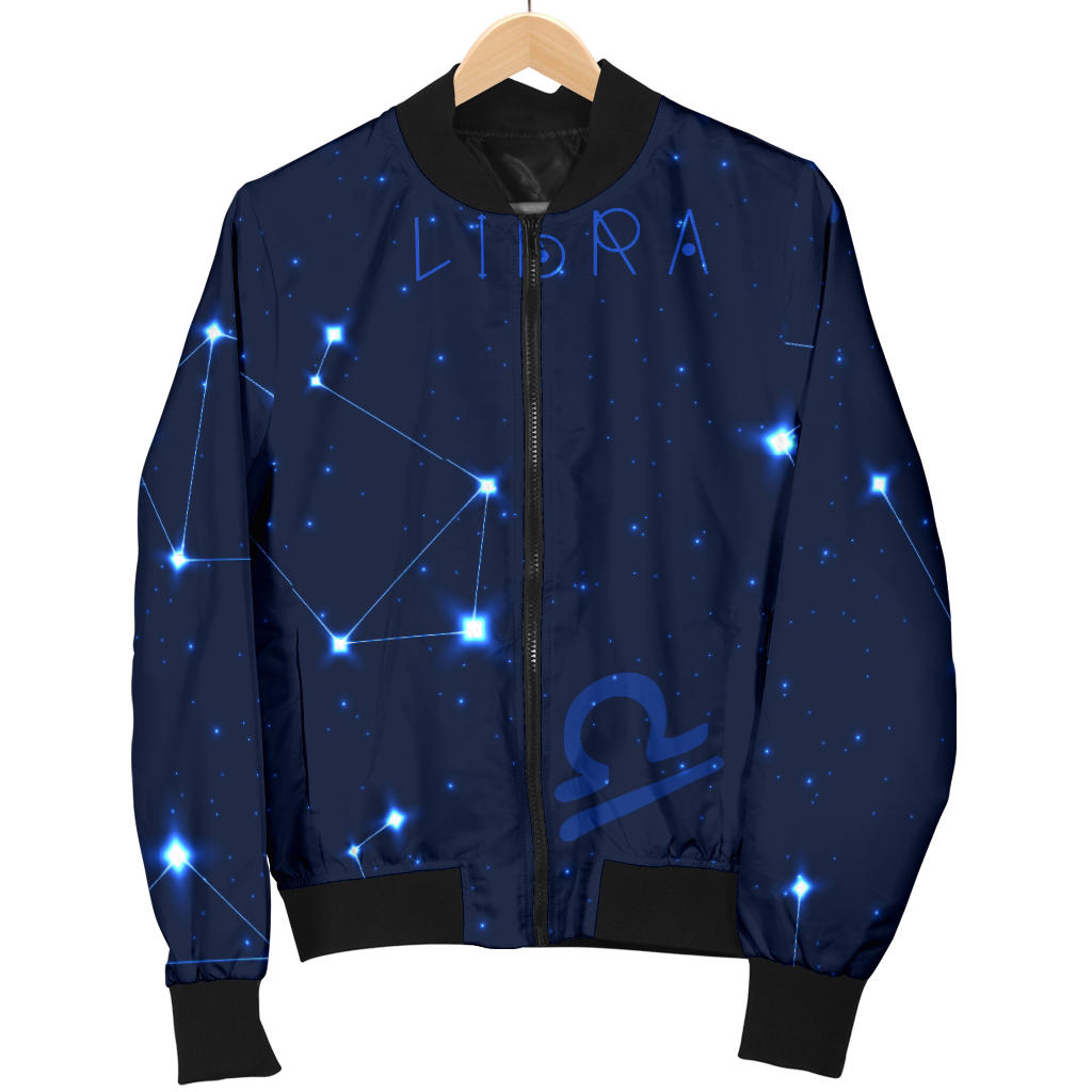 Libra Pattern Print Design 04 Men Bomber Jacket