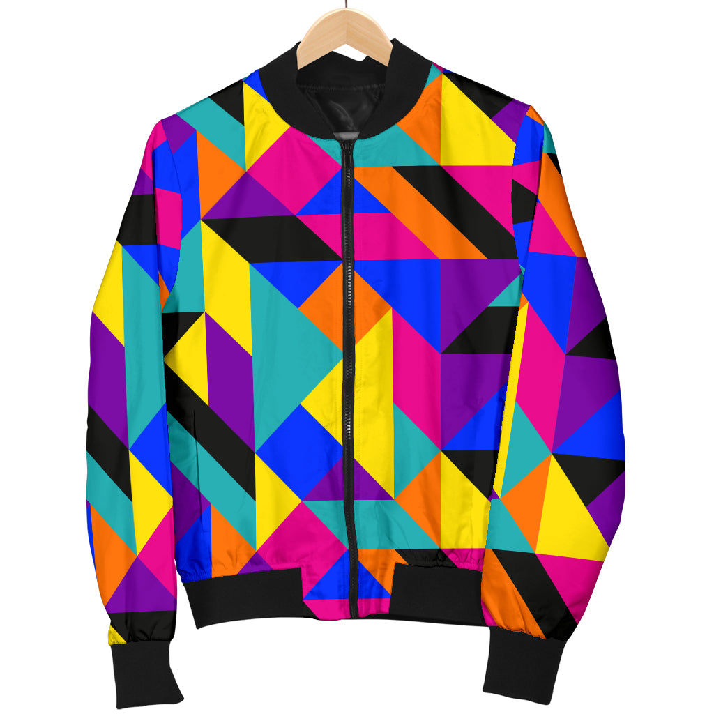 90s Colorful Pattern Print Design 1 Men Bomber Jacket