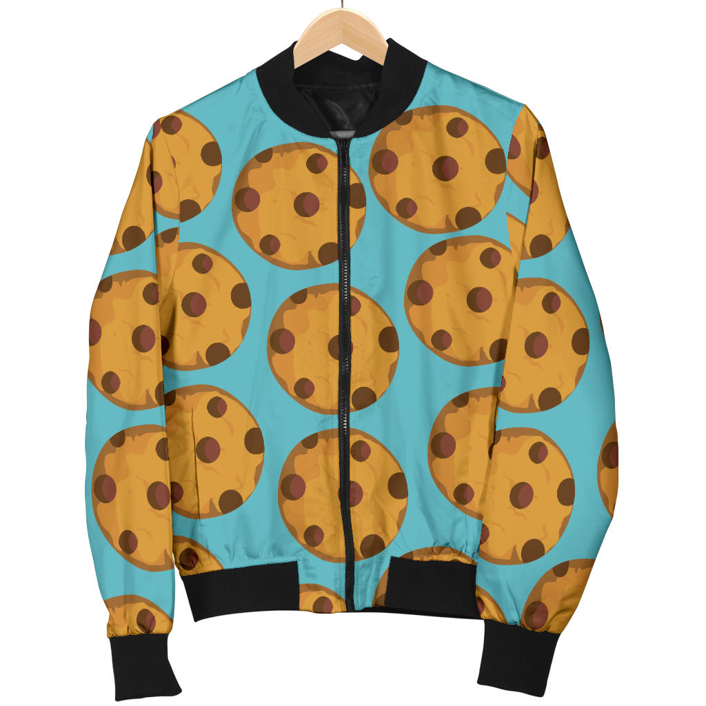 Cookie Pattern Print Design 01 Men Bomber Jacket